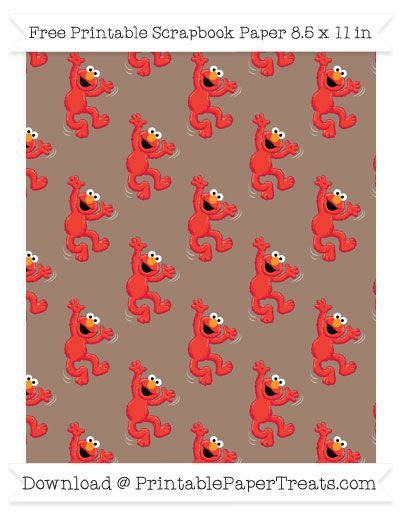 Beaver Brown Large Dancing Elmo Pattern Paper | Pattern paper, Pastel ...