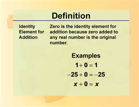 Definition--Math Properties--Identity Element for Addition | Media4Math