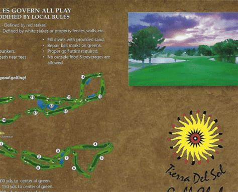 Course Details - Tierra Del Sol