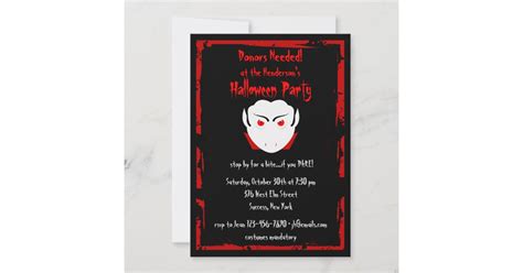 Halloween Party Vampire Invitation | Zazzle