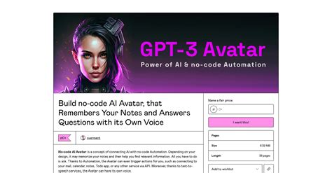 GPT-3 AI Avatar | Best ChatGPT AI Tool