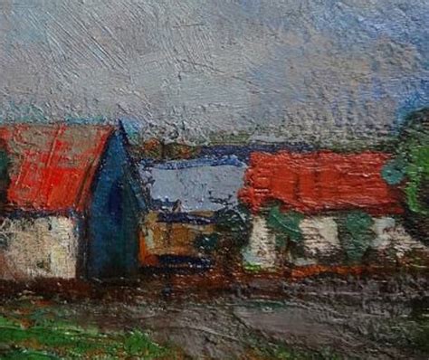 Village Landscape Spring original Painting Oil Painting - Etsy