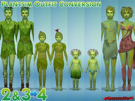 Plantsim Outfit - ts2 & ts3 Conversion - The Sims 4 Create a Sim - CurseForge