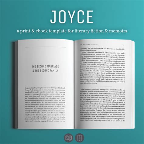 Joyce: Self-publishing Book Design Template for Novels & Memoirs