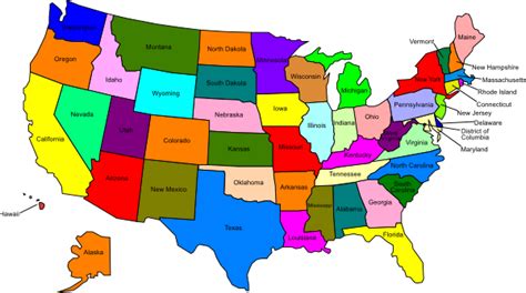 Us Map With States Clip Art at Clker.com - vector clip art online, royalty free & public domain