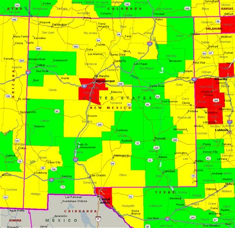 New Mexico Air Quality Map