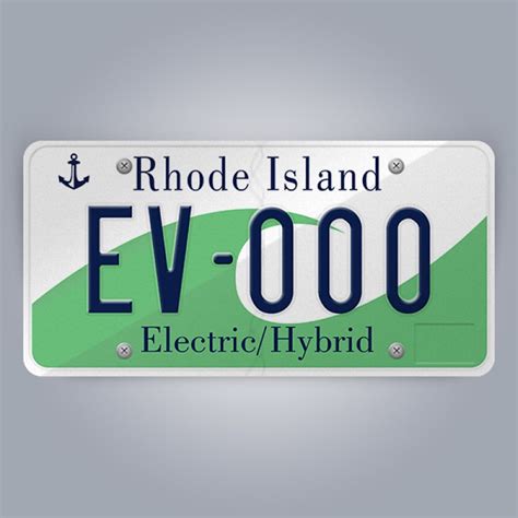 Rhode Island License Plate Replica, reflective, new and legacy