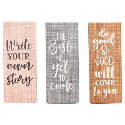 36 Pack Magnetic Bookmarks with Inspirational Quotes – Paper Junkie