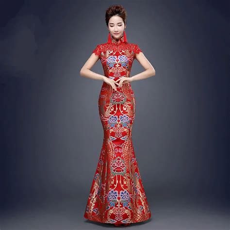 Aliexpress.com : Buy Women Sexy Chinese Traditional Dress Red Chinese ...