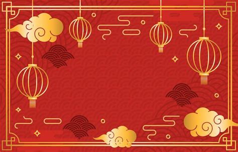 Simple Chinese New Year Festivity Background | Chinese new year card ...