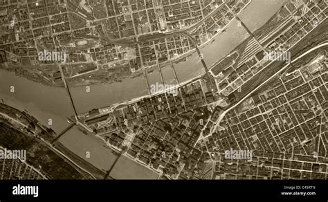 historical aerial map view Pittsburgh Pennsylvania 1948 Stock Photo - Alamy