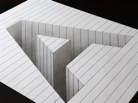 This simple drawing of the letter 'A' turns into a surprisingly mind-bending optical illusion ...