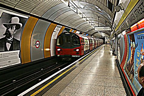 The Underground train in London