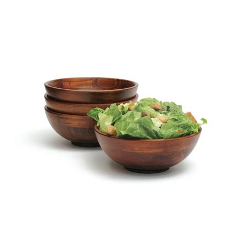 Bamboo Salad Bowls with Servers, 7-Piece Set | Lipper International