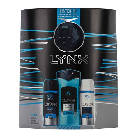 Lynx Ice Chill Trio & Shower Speaker Gift Set | Wilko