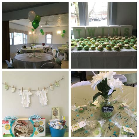 Twin Baby Shower - two peas in a pod | Twins baby shower, Baby shower, Twin babies