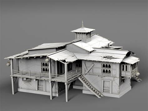 Old House Tibet Model - TurboSquid 1245821