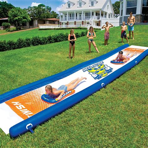 Wow World of Watersports Giant Backyard Waterslide, High Side Walls ...