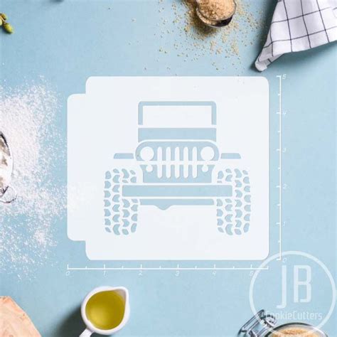 Jeep 783-394 Stencil | Stencils, Edible glitter, Jeep