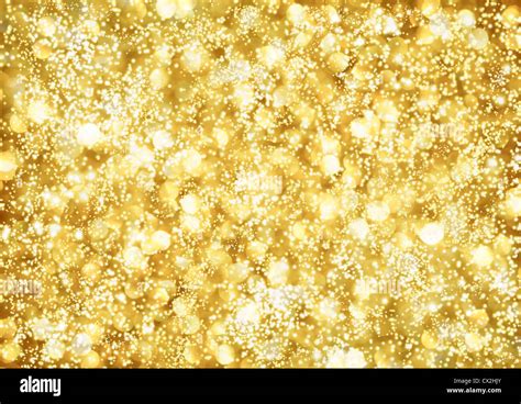 Abstract background of golden lights Stock Photo - Alamy