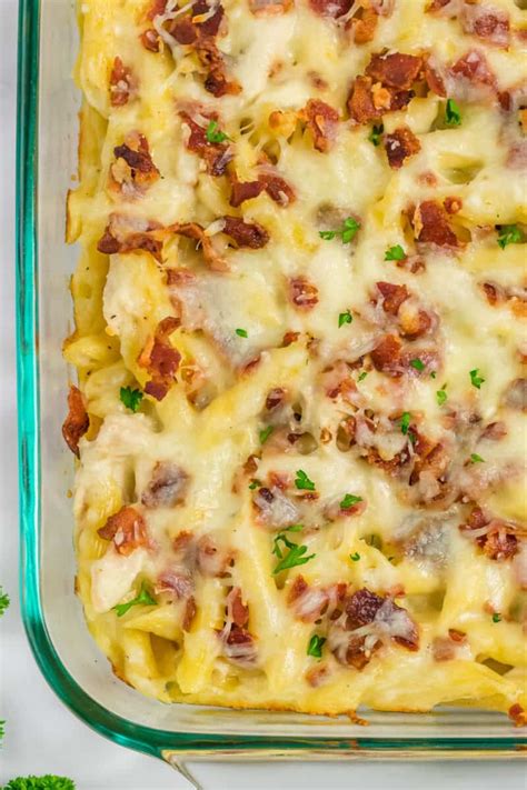 Chicken Bacon Ranch Pasta Bake - Easy Chicken Recipes