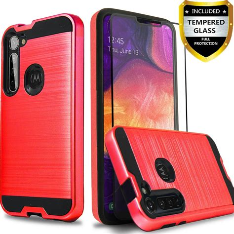 Motorola Moto G Stylus 2020 Phone Case, 2-Piece Style Hybrid Shockproof ...