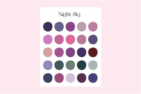 Night Sky Color Palette Graphic by Reverie Studio · Creative Fabrica