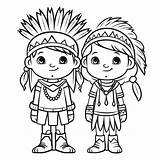 Dibujos De Infantiles Indios Para Colorear  Vsun sketch template