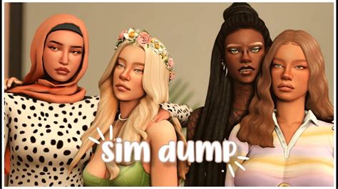 thank you for 600 subs 💞 // sim dump + download // sims 4 create a sim - YouTube