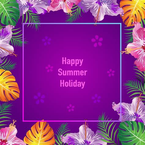 Premium Vector | Summer holiday background