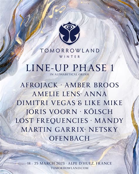 First Wave of Artists Revealed for Tomorrowland Winter 2023 - EDM.com ...