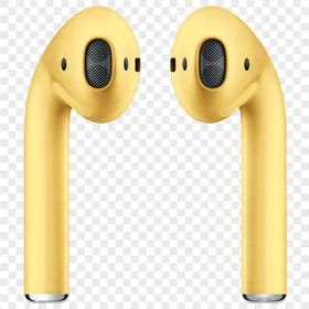 Dark Yellow Apple Airpods 2 Generation Box | Citypng