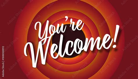 You are welcome Stock Vector | Adobe Stock