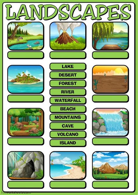 Landscapes interactive and downloadable worksheet. You can do the ...