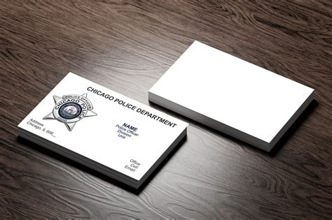 Chicago Police Officer Business Cards | CPD Police Officer