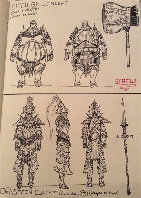 Smough and Ornstein Conceptual Designs by RicoBoriquo on DeviantArt