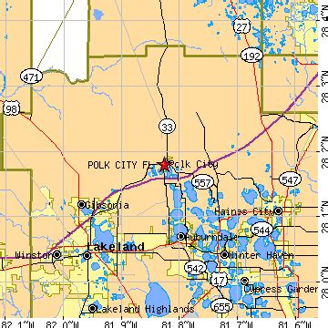 Polk City, Florida (FL) ~ population data, races, housing & economy