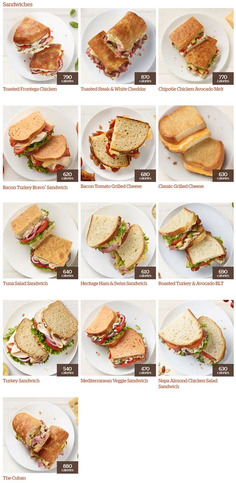 Panera Printable Catering Menu