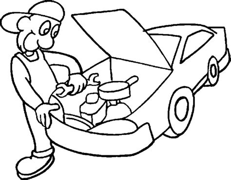 Mechanic Coloring Pages - Free Printable Coloring Pages for Kids