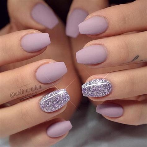 40+ Trendy Short Coffin Nails Design Ideas | NailDesignsJournal.com