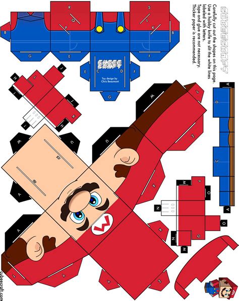 Free Papercraft And Paper Model Super Mario Freezie P - vrogue.co