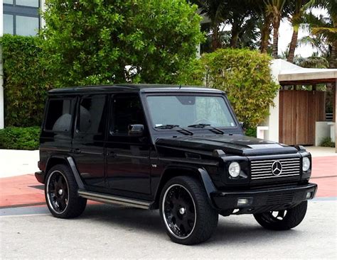 Exotic Cars on the Streets of Miami: Black Mercedes G Wagon - at the W ...