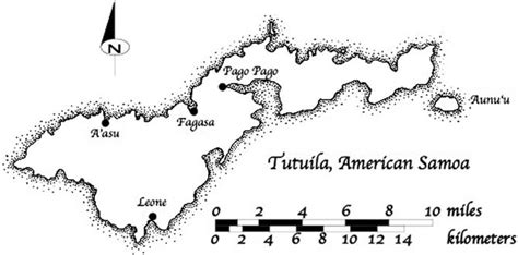 Map of Tutuila, showing geographic features discussed in the text. | Download Scientific Diagram