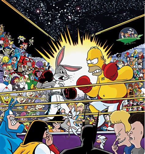 Bugs and Homer Boxing Tee in 2020 | Simpsons art, Cartoon wallpaper ...