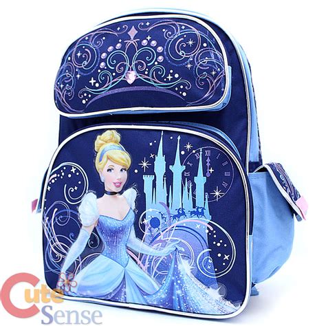 Disney Princess Cinderella School Backpack 16" Large Book Bag