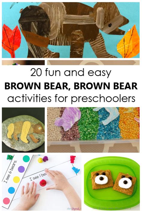 Brown Bear Brown Bear Activities for Preschoolers