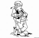 Coloring Pages Old Man sketch template