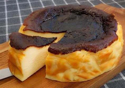 5 Minutes Recipe! Super Easy Basque Burnt Cheesecake Recipe by Daruma Cooking - Cookpad