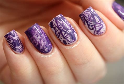 Manicurity: Digit-al Dozen: Freehand Purple Urban Camo Nails | Purple nails, Camo nails, Nails