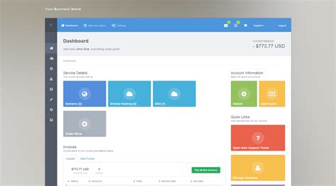 Flat UI Theme for Client Panel | HostBill | Billing & Automation ...